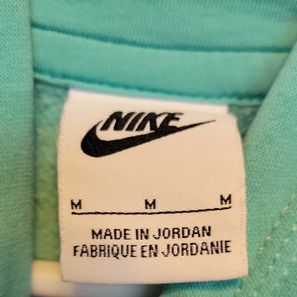 Nike Kids Turquoise Pullover Hoodie Sweatshrit Size Medium Casual Athletic - Picture 2 of 8